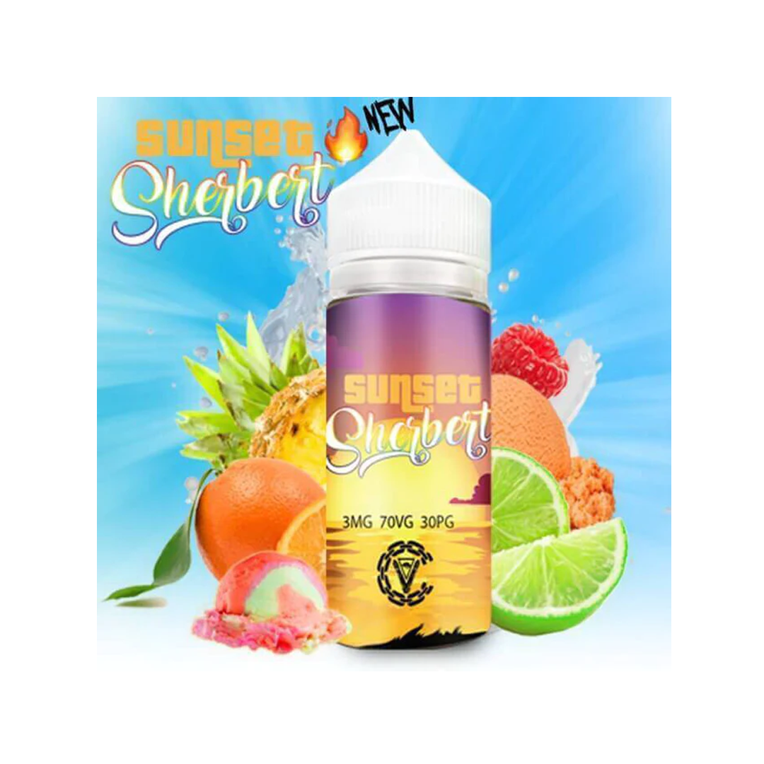 chain vape juice Sunset Sherbert by Vapez E-Liquid 120mL – University OHM:1.0 Ohm COREX 2.0 Mesh Best Raz Vape Flavors NEWFLAVOUR