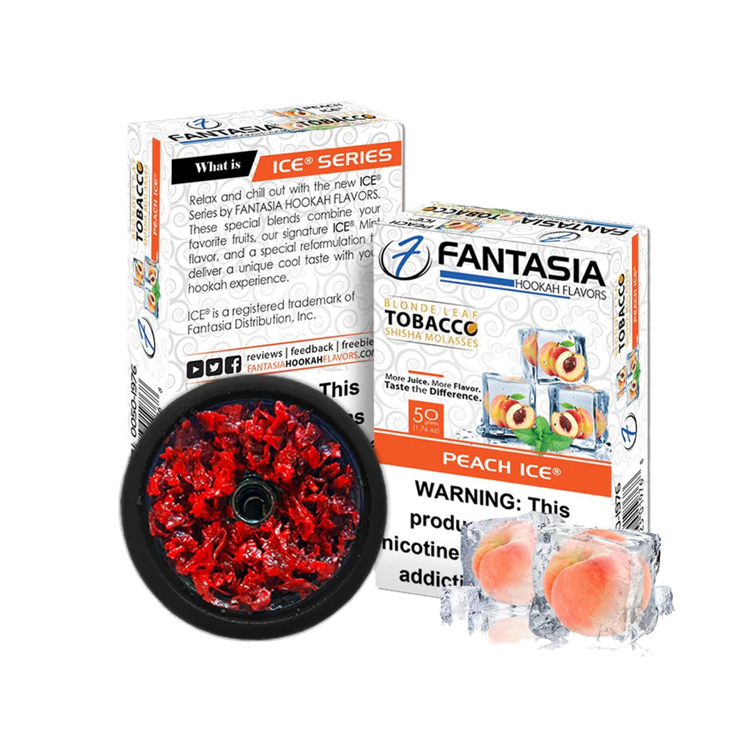 Fantasia Peach Ice Flavor Shisha Tobacco  - 50g