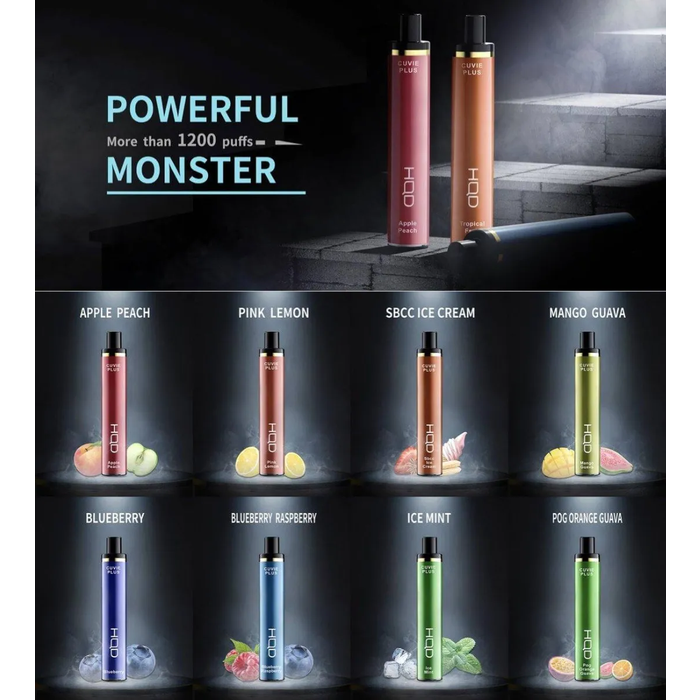 HQD Cuvie Plus Nicotine Disposable Vape 1200 Puff