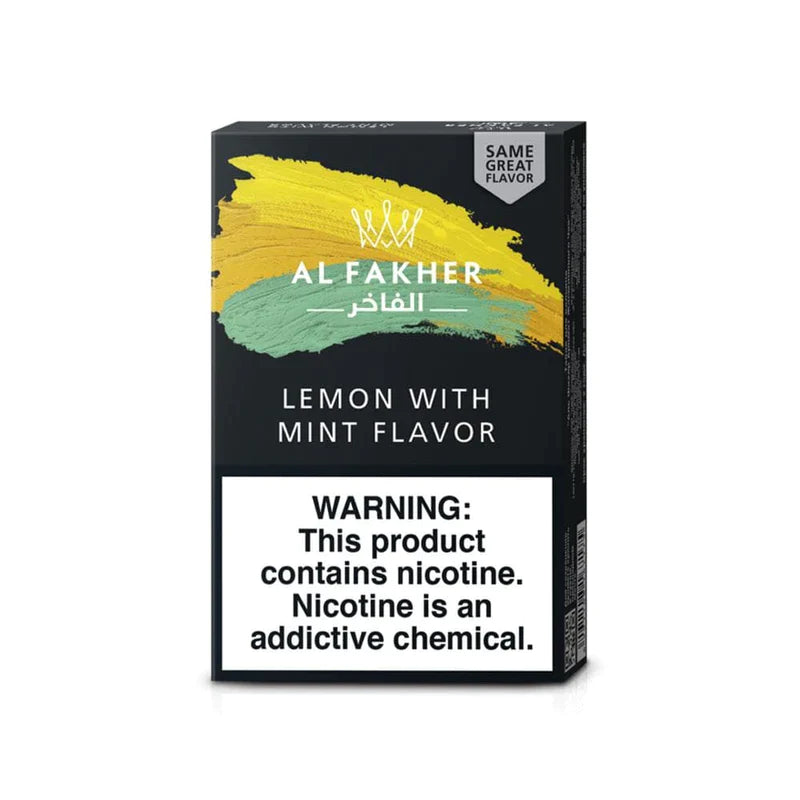 Al Fakher Lemon Mint Shisha Tobacco 50g University Vape