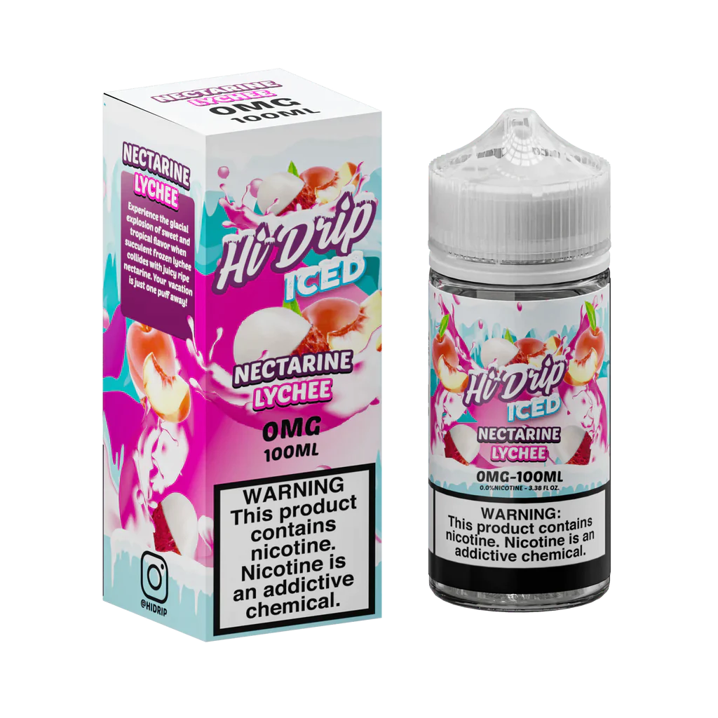 Hi-Drip Iced Nectarine Lychee 100ml Vape Juice