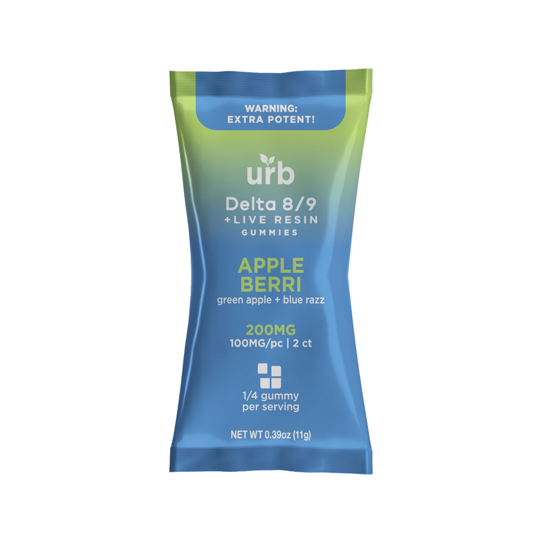 URB Delta 8 Delta 9 Gummies 200mg | 2pk