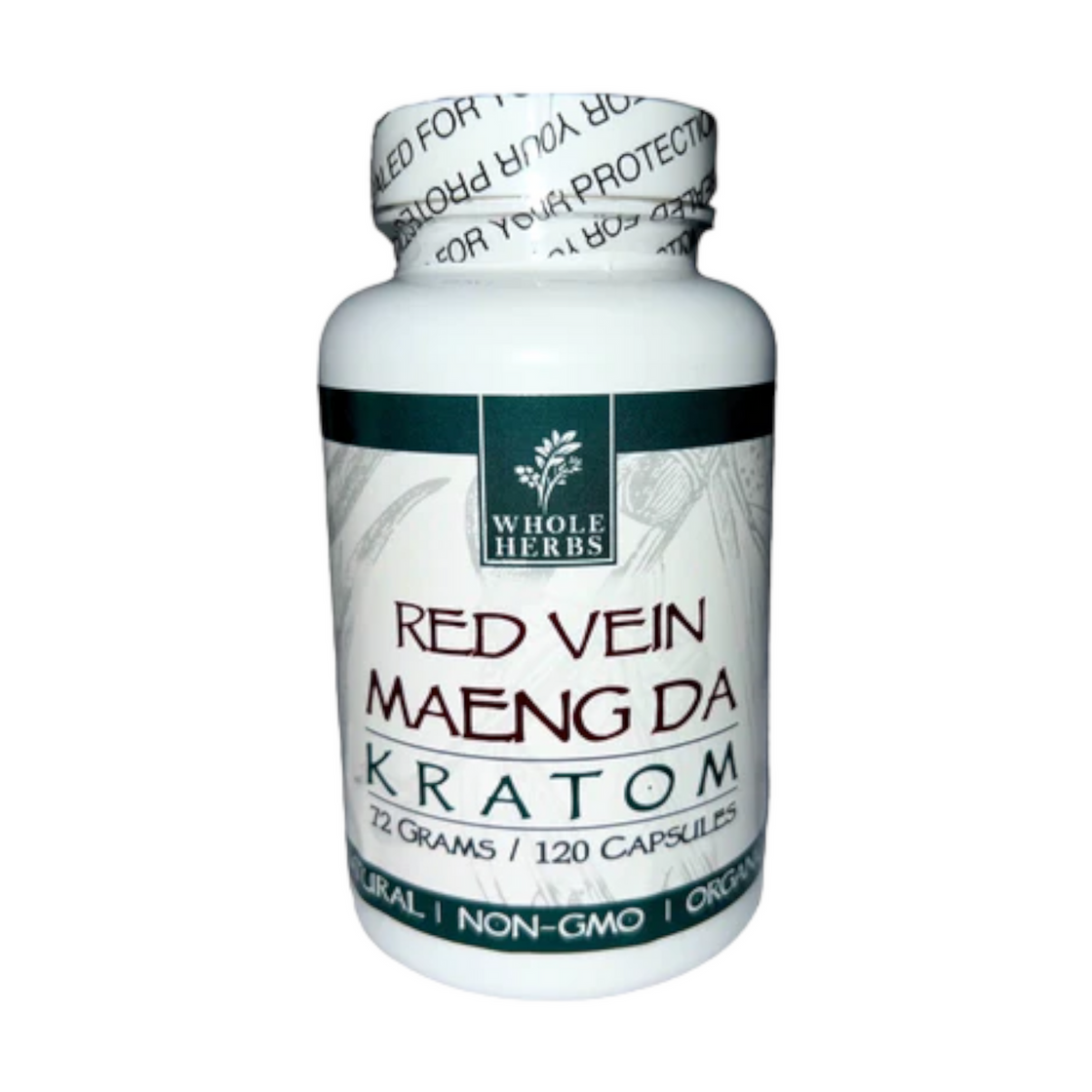 WHOLE HERBS Maeng Da (Green, Red & Bali) Kratom Capsules