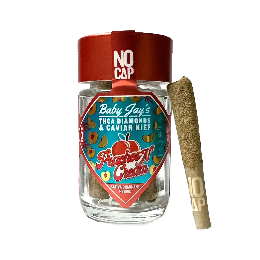 Baby jay’s THCA Diamonds & Caviar Kief .7g Mini Joints (5pcs)