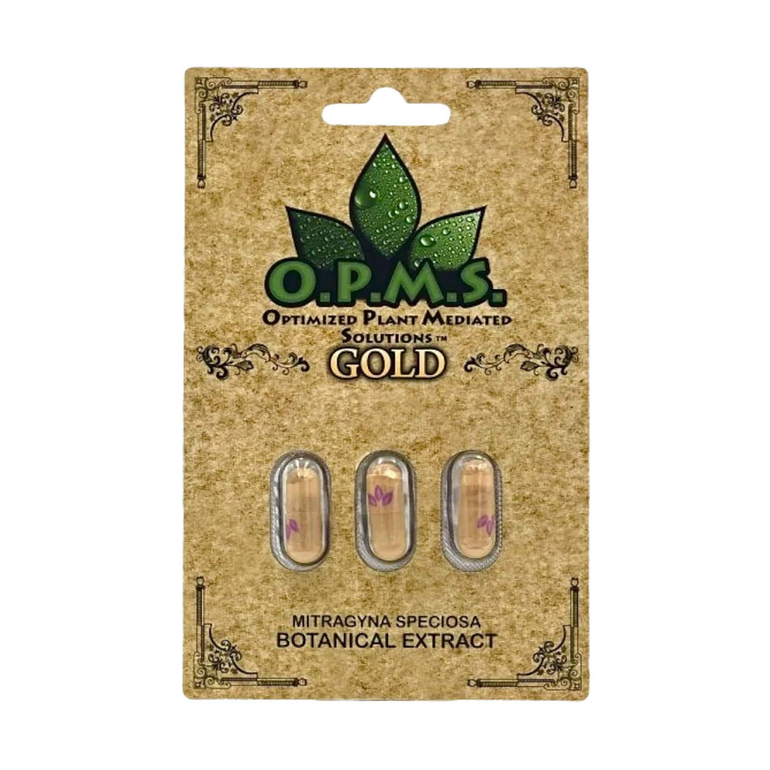 OPMS Black & Gold Kratom Extract Capsules