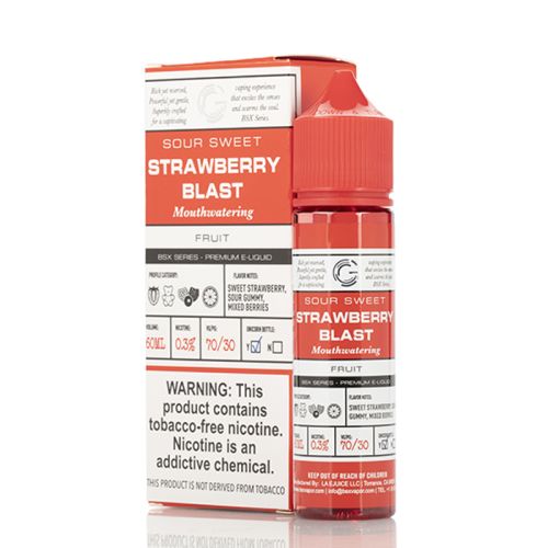 STRAWBERRY BLAST - BASIX SERIES - GLAS E-LIQUID - 60ML University Vape STRAWBERRY BLAST - BASIX SERIES - GLAS E-LIQUID - 60ML University Vape